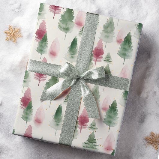 Burgund und Käferbaum Geschenkpapier