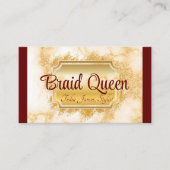 Burgund und Marmorhaar Visitenkarte (Vorderseite)