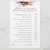 Burgund und Orangefarbene Blütenbräune oder Bräuch (Vorderseite)