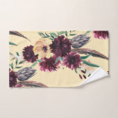 Burgund und Pfirsich Zeitgenössische Badehandtüche Badhandtuch Set (Handtuch)