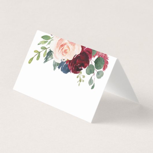 Burgund und Platzkarten der Marine Visitenkarten (Vorderseite)