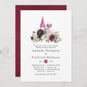 Burgund und Probe Pinacoteca Einladung (Vorne/Hinten)