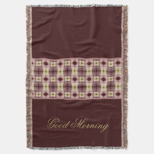 Burgund und Rosa Decke (Vorderseite Vertikal)