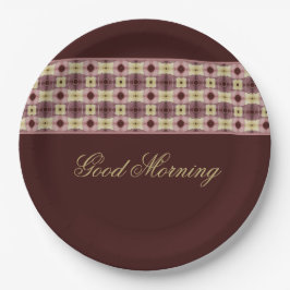 Burgund und rosa pappteller