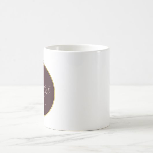 Burgund und Rose , Wasserfarbe , Blumenmädchen Kaffeetasse (Mittel)