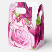 Burgund und Rosen Geschenkschachtel (Geöffnet)