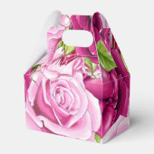 Burgund und Rosen Geschenkschachtel (Vorderseite)