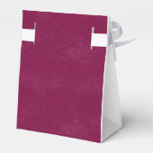 Burgund und Rote Rosen Branch Wreath Wedding Geschenkschachtel (Rückseite)