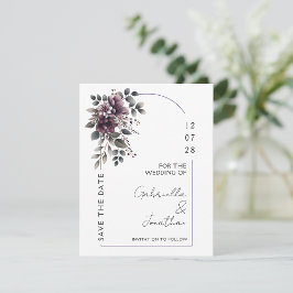 Burgund- und Salbei-Bogen Save-the-Date-Einladung Einladung