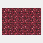 Burgund und Schwarz Abstrakt Geschenkpapier Set (Vorderseite 3)