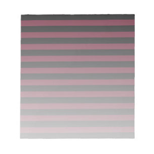 Burgund und schwarze Streifen Notizblock
