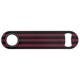 Burgund und schwarze Streifen Speed Flaschenöffner