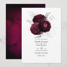 Burgund und Silberblume