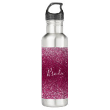 Burgund und Silberner Glitzer