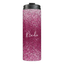 Burgund und Silberner Glitzer