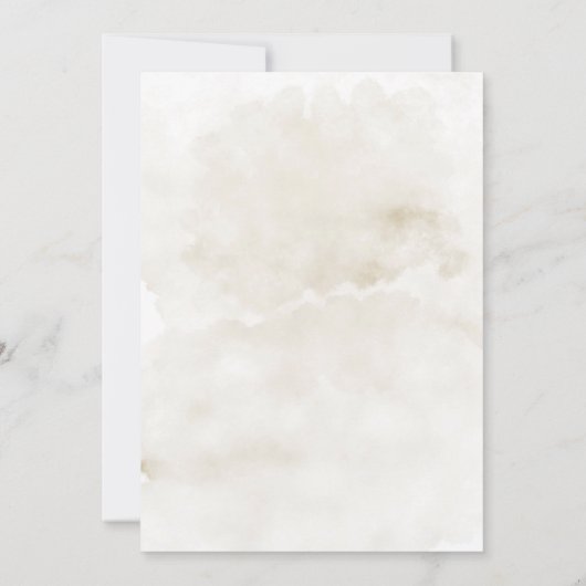 Burgund und Tan Rustikale Wildblumen Hochzeit Einladung (Rückseite)