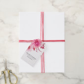 Burgund und Wasserfarben Geschenkanhänger (Mit Garn)