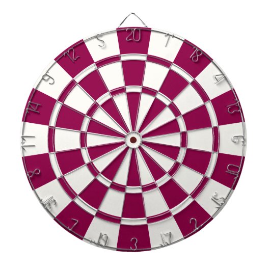 Burgund und weiß dartscheibe (vorne)