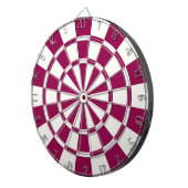 Burgund und weiß dartscheibe (Vorderseite rechts)