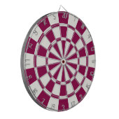 Burgund und weiß dartscheibe (Vorderseite Links)