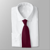 Burgund und Weiß | Modernes Monogramm Krawatte (Gebunden)