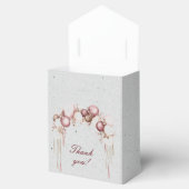 Burgund und Weiße Balloons und Laternen auf Grau Geschenkschachtel (Geöffnet)