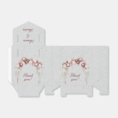 Burgund und Weiße Balloons und Laternen auf Grau Geschenkschachtel (Ungefaltet)