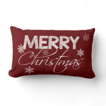 Burgund und weiße Schneeflocken | Frohe Weihnachte