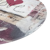 Burgund Valentine Design Serie 10 Schneidebrett (Ecke)