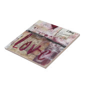 Burgund Valentine Design Serie 12 Fliese (Seite)