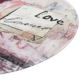 Burgund Valentine Design Serie 13 Schneidebrett (Ecke)