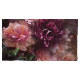 Burgund Vintage Rose im alten niederländischen Sti Kissenbezug