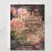 Burgund Vintage Rose in Gold gemalt (Vorderseite)