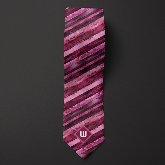 Burgund Wasserfarbe gestrichen Krawatte