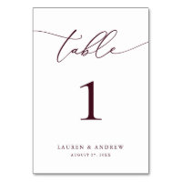 Burgund Wein Minimalistische Hochzeit | Event Cust