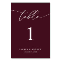 Burgund Wein Minimalistische Hochzeit | Event Cust