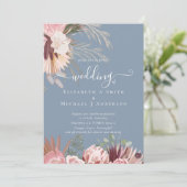 Burgund Wein Pampas Tropische Hochzeit (Stehend Vorderseite)