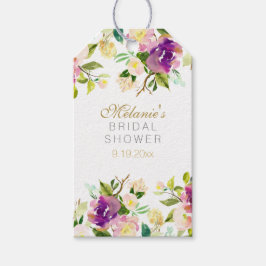 Burgund Wein Rosa Brautparty Geschenkanhänger