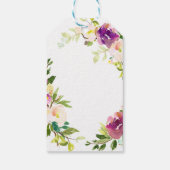 Burgund Wein Rosa Brautparty Geschenkanhänger (Rückseite)