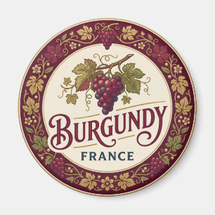 Burgund-Weinberge, Côte d'Or Frankreich Magnet