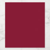 Burgund Weinetikett (Einzelnes Label)