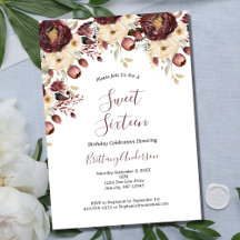 Burgund-Weiß-Blumen-Botanisch-Sweet-Sixteen-16