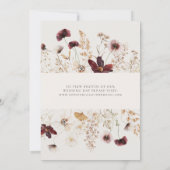 Burgund-Wildblume | Ankündigung der Beige-Erweiter (Rückseite)