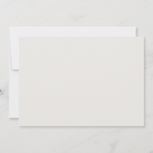 Burgund Wildblume Beige Horizontal Save the Date (Rückseite)