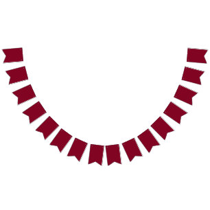Burgund Wimpelkette