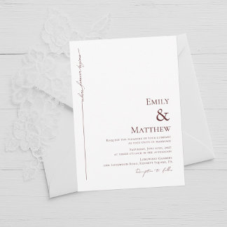 Burgund, wo immer die Einladung zur Hochzeit begin