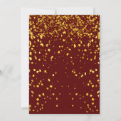 Burgund Wohltätigkeit Ball Corporate Fundraising-P Einladung (Rückseite)