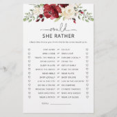 Burgund würde sie lieber Brautparty spielen (Vorderseite)