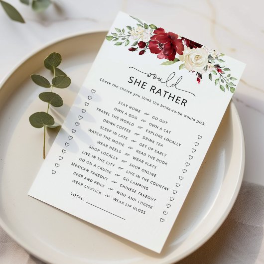 Burgund würde sie lieber Brautparty spielen