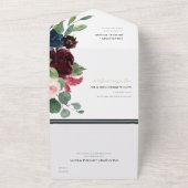 BURGUNDBLUSH BLUE GRÜNE WASSERFLOTTE ALL IN ONE EINLADUNG (Außenbereich)